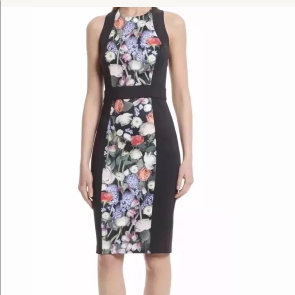 Ted baker body con floral dress